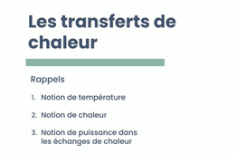 Ch1 Transferts de chaleur : Généralités