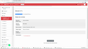 Dépôt de devoir - Cours outils numériques
