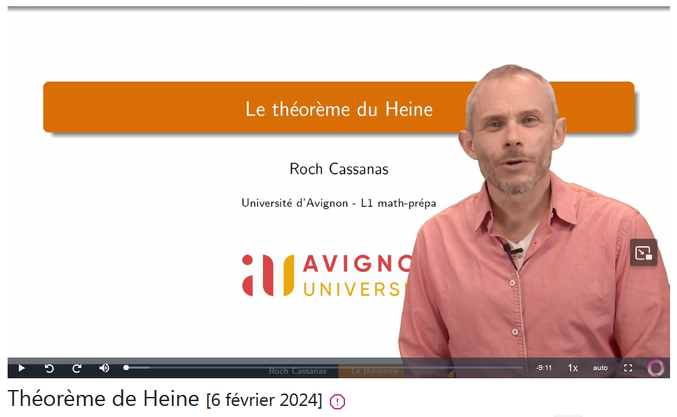 VAU Théorème De Heine — free download